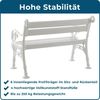 Blome 'Linderhof' Gartenbank, 2-Sitzer, Kunststoff Weiß, 85 x 60 x 115 cm Bild 3