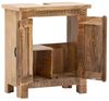 Waschbeckenunterschrank Santa Cruz Massivholz Mango 52x60cm Boho Vintage Stil Badmöbel Landhaus rustikal natur Akazie Bad-Unterschrank Bild 3