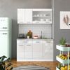 Küchenschrank für Dachschrägen R-Line Weiß Hochglanz 60 cm mit 2 Türen Vicco Bild 2