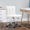 HOMCOM Bürostuhl Ergonomischer Höhenverstellbarer Drehstuhl (Schreibtischstuhl, 1 St), mit 5 Nylonrädern, für Büro, Arbeitszimmer, Weiß Bild 2