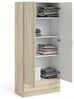 Dmora Kleiderschrank mit zwei Türen und einer Schublade, Eichenfarbe, 79x35 x H171 cm Bild 5
