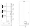 Dmora Kleiderschrank mit zwei Türen und einer Schublade, Eichenfarbe, 79x35 x H171 cm Bild 3