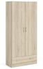 Dmora Kleiderschrank mit zwei Türen und einer Schublade, Eichenfarbe, 79x35 x H171 cm Bild 4