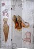 Foto-Paravent Vintage, Raumteiler Trennwand, Glitzer Retro Fashion MVG-zertifiziert ~ 180x120cm Bild 4