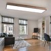 LED Wohnzimmerleuchte, Holzoptik, opal, L 120cm Bild 4