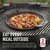Weber Grillplatte, porzellanemailliertes Gusseisen, schwarz, 30,48 x 38,61 x 5,08 cm Bild 2