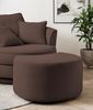 Sessel drehbar Comfy braun Webvelours 120 cm Bild 5