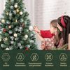 SALCAR Künstlicher Weihnachtsbaum 120 cm – Kleiner Tannenbaum mit schneebedeckten Zweigen, dichter PVC-Christbaum in Tannengrün mit stabilem Metallständer – Ideal für Weihnachtsdeko Zuhause Bild 5