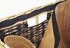 Kobolo Kaminholzkorb Holzkorb aus Rattan zweifarbig mit Jutestoff Bild 5