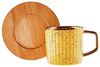 Karaca Kaffeeservice Bambus farbige Kaffeetasse Set, 6 Personen, 90 ml Bild 5