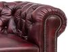 Chesterfield Sessel Echtleder antik rot 100x72x90 cm massivum Serie Chesterfield Ledersessel Clubsessel Wohnzimmer Herrensessel Bild 4