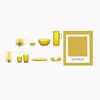Guzzini Trinkglas niedrig 360 ml Dekor 3 Vanity Saffron yellow Bild 3