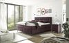 Boxspringbett >Oregon< Liegefläche 180x200 cm, H3/H4, in violett - 200x121x210cm (BxHxT) Bild 2