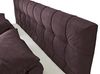 Boxspringbett >Oregon< Liegefläche 180x200 cm, H3/H4, in violett - 200x121x210cm (BxHxT) Bild 3