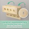 CADANI Garderobenpaneel WUBO Wandgarderobe für Kinder - Kindergarderobe - robust und stabil (Natur Kinderzimmer Garderobe nach Montessori, 1 St), aus hochwertigen Massivholz Bild 5