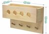 CADANI Garderobenpaneel WUBO Wandgarderobe für Kinder - Kindergarderobe - robust und stabil (Natur Kinderzimmer Garderobe nach Montessori, 1 St), aus hochwertigen Massivholz Bild 2