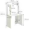 Schreibtisch Albano Weiß 90 x 51.6 cm Vicco Bild 3
