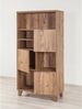 Dmora Bücherregal Muscida 80 x 36 x 155 cm Braun 5 Fächer 3 Türen Bild 5