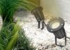 TRANGO LED Gartenstrahler, 1-flammig 3078B Strahler IP65 Außenleuchte *ELLA* inkl. 1x 3 Watt GU10 LED Leuchtmittel – 3000K warmweiß & 3,0 Meter Zuleitungskabel als Teichstrahler, Gartenlampe, Außenlampe, Wegbeleuchtung Bild 1
