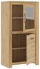 FORTE Havanna Vitrine, Holzwerkstoff, Braun, 77 x 143,7 x 42,2 cm Bild 4