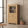 FORTE Havanna Vitrine, Holzwerkstoff, Braun, 77 x 143,7 x 42,2 cm Bild 2