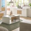 Sideboard SARI Kommode weiß hochglanz und Artisan Eiche Bild 2