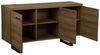 'Timber' Sideboard mit 3 Türen, 79 x 42 x 140 cm, Dunkler Holzfarbton Bild 5