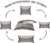 Mako-Satin Baumwollsatin, Bettbezug einzeln, Uni einfarbig, Dunkelgrau, 240x220 cm Bild 5