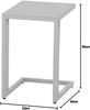 Siena Garden Ramo Beistelltisch, Braun, 33,5 x 40 x 50 cm Bild 2