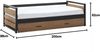 Vente-unique - Ausziehbett - 2 x 90 x 190 cm - MDF, Kiefernholz & Metall - Nussbaumfarben & Anthrazit - BOSTON Bild 3