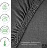 Hometex Premium Textiles Spannbettlaken Exclusive bis 25 cm Steghöhe, Jersey, Gummizug: rundum, 100% Baumwolle, Premium Qualität 160 g/m² Bild 5