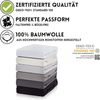 Hometex Premium Textiles Spannbettlaken Exclusive bis 25 cm Steghöhe, Jersey, Gummizug: rundum, 100% Baumwolle, Premium Qualität 160 g/m² Bild 2