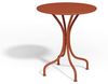 Vente-unique - MIRMANDE Garden dining set Metall Rot - B 60 cm x H 70 cm x L 60 cm Bild 5