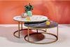 Kare Design Beistelltisch Mystic Round, 2-er Set, Durchmesser 90cm , Marmor Beistelltisch, edel und dezent, Kaffeetisch, (H/B/T) 55 x 90 x 90 cm Bild 3