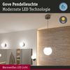Paulmann 71066 Selection Bathroom LED Pendelleuchte Gove 17cm Chrom Satin 3000K IP44 Bild 4