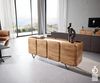Sideboard Kiano 175 cm Akazie Natur 4 Türen V-Fuß Schwarz Raumteiler Bild 2