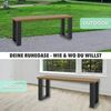 HAGO Tischbein HAGO24 Bankgestell & Tischgestell Grau 30x43cm robuste Tisch & Bank Bild 5