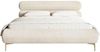 Selsey Polsterbett 180x200 cm Cord Hellbeige – Bett mit Stauraum und Bettkasten, gepolstertes Bett mit Lattenrost und Metallrahmen, Doppelbett Schlafzimmer mit goldfarbenen Füßen und Gasdruckfedern Bild 4