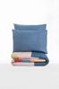 Ranforce Doppel-Bettbezug-Set (DE), 'Cosy', Blau, Orange, Rot, Rosa Bild 3