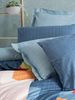 Ranforce Doppel-Bettbezug-Set (DE), 'Cosy', Blau, Orange, Rot, Rosa Bild 2