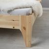 Homestyle4u Holzbett, Kiefernholz natur, 140x200 cm Bild 5