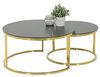 Couchtisch Joel - Marmoroptik Schwarz / Gold - 2-teilig Bild 4
