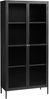 FJORDFORM Glasvitrine, Schwarzes Metall, Goldene Griffe Bild 1