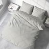 One Home Bettwäsche Unifarben Einfarbig, Renforcé, 3 teilig, Baumwolle mit Reißverschluss, Doppelbett Bild 4