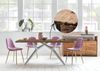 TABLES&Co Tisch 200x100 Teak Natur Metall Silber Bild 4