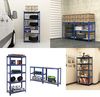 Songmics Schwerlastregal mit 5 Ablagen, Stahl / MDF, Blau, 150 x 30 x 75 cm Bild 4