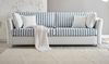 Sofa 3-Sitzer Hooge in creme und blau 240 cm Bild 2