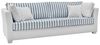 Sofa 3-Sitzer Hooge in creme und blau 240 cm Bild 1