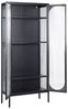 Beliani 'FOXTON' Vitrine, Metall Schwarz, 181 x 35 x 80 cm Bild 5