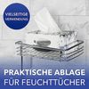 WENKO Toilettenpapierhalter, Chrom, mit Bevorrater und Ablage Bild 3